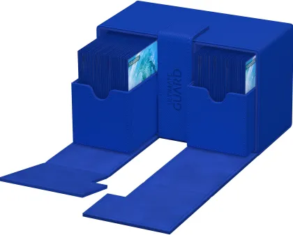Ultimate Guard Twin Flip'n'Tray Deck Case 160+ XenoSkin Monocolor Blue