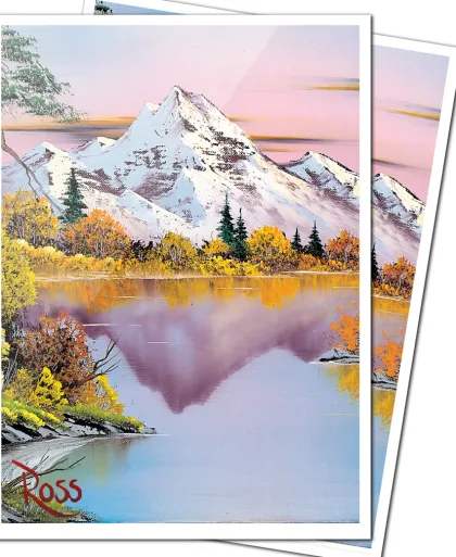 Ultra Pro - Bob Ross APEX Sleeves: Mighty Mountain Lake