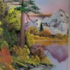 Ultra Pro - Bob Ross Premium Zippered 9-Pocket Pro Binder: Mighty Mountain Lake