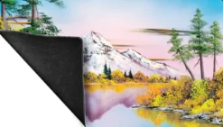 Ultra Pro - Bob Ross Stitched Playmat: Mighty Mountain Lake