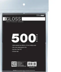 Ultra Pro - Deck Protectors Gloss: Black (500 stuks)