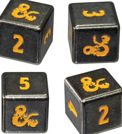 Ultra Pro Dungeons and Dragons - Heavy Metal Dice Set D6: Spelljammer Realmspace (4 stuks)