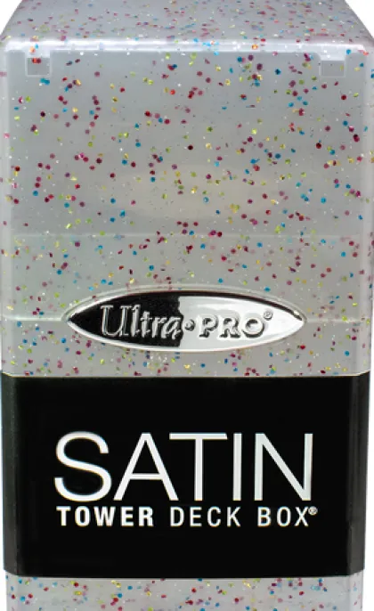 Ultra Pro - Glitter Satin Tower Deckbox: Clear