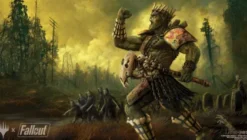Ultra Pro Magic: The Gathering Universes Beyond - Fallout Commander Playmat: West Tek Tyrant / Grave Titan