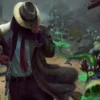Ultra Pro Magic: The Gathering Universes Beyond - Fallout Black Stitched Commander Playmat: Mysterious Stranger