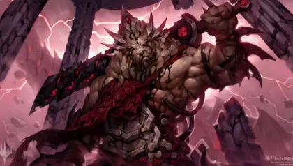 Ultra Pro Magic: The Gathering - March of the Machine Commander Playmat: Brimaz, Blight of Oreskos