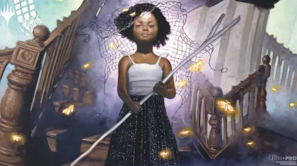 Ultra Pro Magic: The Gathering - Duskmourn: House of Horror Commander Playmat: Aminatou, Veil Piercer