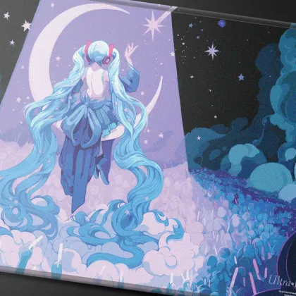 Ultra Pro Magic: The Gathering - Secret Lair: Hatsune Miku Playmat: Inspiring Vantage