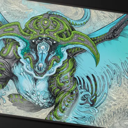 Ultra Pro Magic: The Gathering - Tarkir: Dragonstorm Stitched Playmat: Temur