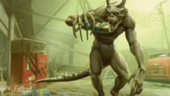 Ultra Pro Magic: The Gathering Universes Beyond - Fallout Commander Playmat: Scrounging Deathclaw / Tarmogoyf