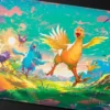 Ultra Pro Magic: The Gathering - Final Fantasy Premium Holofoil Playmat: Neon Chocobos