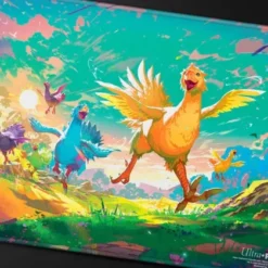 Ultra Pro Magic: The Gathering - Final Fantasy Premium Holofoil Playmat: Neon Chocobos