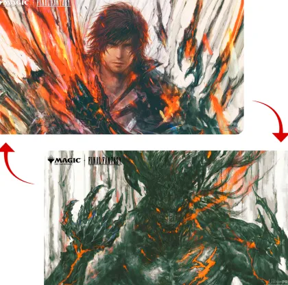 Ultra Pro Magic: The Gathering - Final Fantasy Premium Double-Sided Playmat: Clive, Ifrit's Dominant / Ifrit, Warden of Inferno