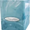 Ultra Pro - Marble Satin Cube Deckbox: Light Blue / White
