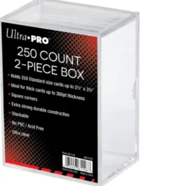 Ultra Pro - 2-Piece 250 Count Clear Card Storage Box