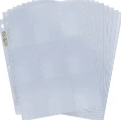 Ultra Pro - 9-Pocket Pages Top Loading Clear Silver Series (50 stuks)