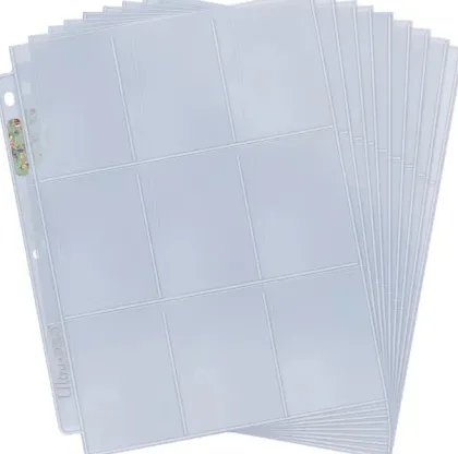 Ultra Pro - 9-Pocket Pages Top Loading Clear Silver Series (50 stuks)