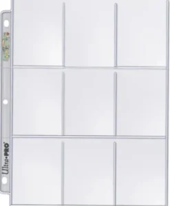 Ultra Pro - 18-Pocket Pages Top Loading Clear Silver Series (25 stuks)