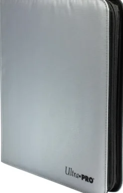 Ultra Pro - Premium Zippered Pro Binder 12-Pocket: Fire Resistant Silver