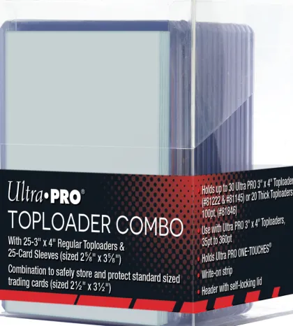 Ultra Pro - Toploader Combo Box (incl. 25 toploaders)