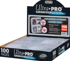 Ultra Pro - Top Loading Clear Platinum Secure 4 Pocket Pages (100 stuks)