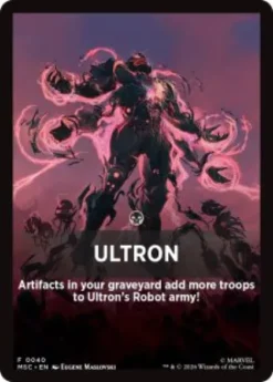 Ultron front card - Marvel Super Heroes Commander