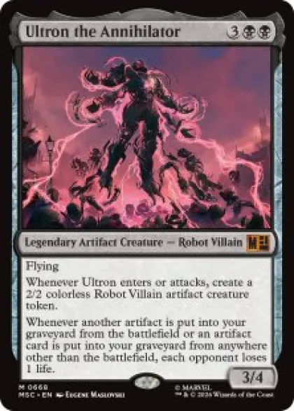 Ultron the Annihilator (foil) - Marvel Super Heroes Commander