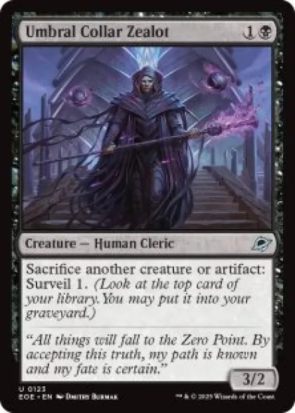 Umbral Collar Zealot (foil) - Edge of Eternities