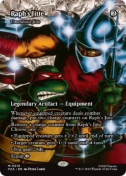 Umezawa's Jitte (foil) (borderless) - Teenage Mutant Ninja Turtles Source Material Cards