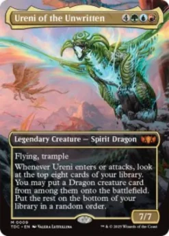 Ureni of the Unwritten (borderless) - Tarkir: Dragonstorm Commander
