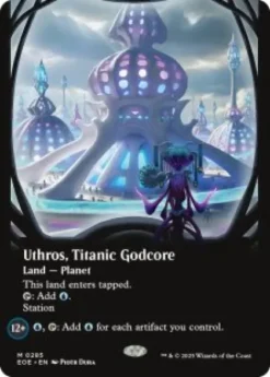 Uthros, Titanic Godcore (#285) (foil) (borderless) - Edge of Eternities Varianten