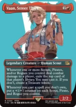 Vaan, Street Thief (#390) (foil) (borderless) - Final Fantasy Varianten