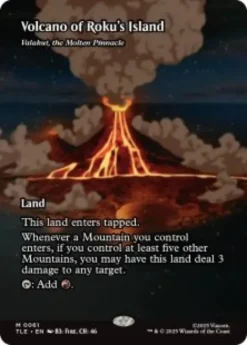 Valakut, the Molten Pinnacle (borderless) - Avatar: The Last Airbender Eternal Varianten