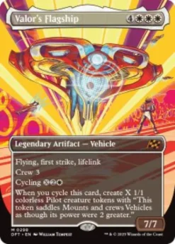 Valor's Flagship (#298) (borderless) - Aetherdrift Varianten