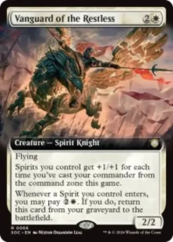 Vanguard of the Restless (extended art) - Secrets of Strixhaven Commander Varianten