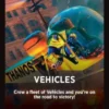 Vehicles front card - Marvel Super Heroes Commander