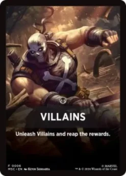 Villains front card - Marvel Super Heroes Commander