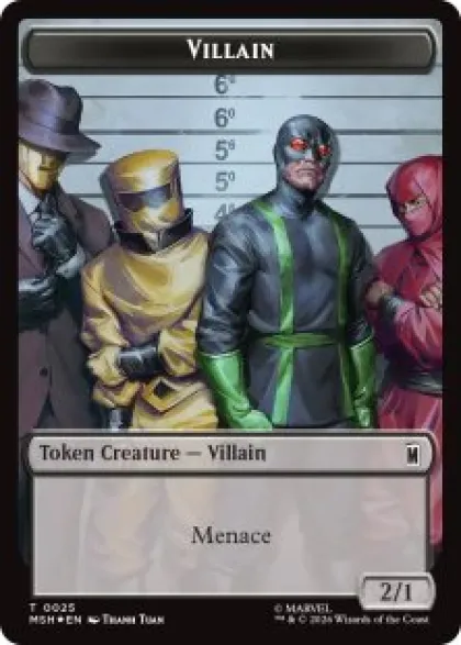 Villain token (#25) (surge foil) (2/1) - Marvel Super Heroes