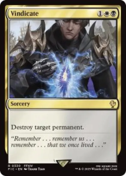 Vindicate (surge foil) - Final Fantasy Commander