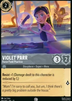 Violet Parr, Force Field Practice - Attack of the Vine