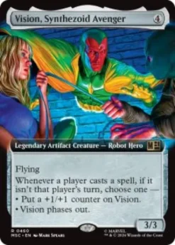 Vision, Synthezoid Avenger (extended art) - Marvel Super Heroes Commander Varianten