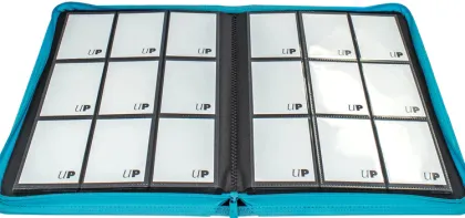 Vivid 9 Pocket Zippered Pro Binder - Teal