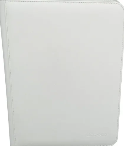 Vivid 9 Pocket Zippered Pro Binder - White