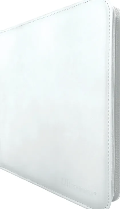 Vivid 9 Pocket Zippered Pro Binder - White