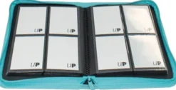 Vivid 4 Pocket Zippered Pro Binder - Light Blue