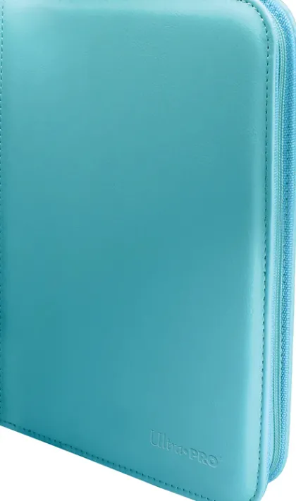 Vivid 4 Pocket Zippered Pro Binder - Light Blue
