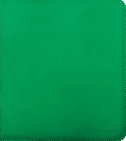 Vivid Pro 12 Pocket Zippered Binder: Green