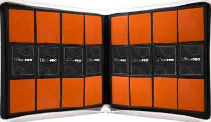 Vivid Pro 12 Pocket Zippered Binder: White