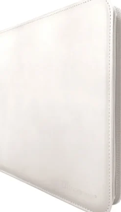 Vivid Pro 12 Pocket Zippered Binder: White