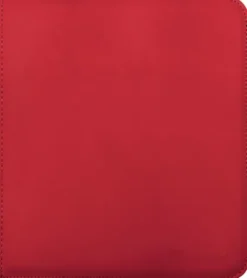 Vivid Pro 12 Pocket Zippered Binder: Red